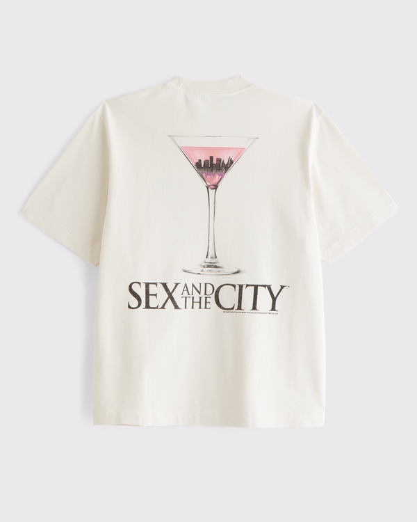 Premium Heavyweight Sex and the City Tee, Cream view 1