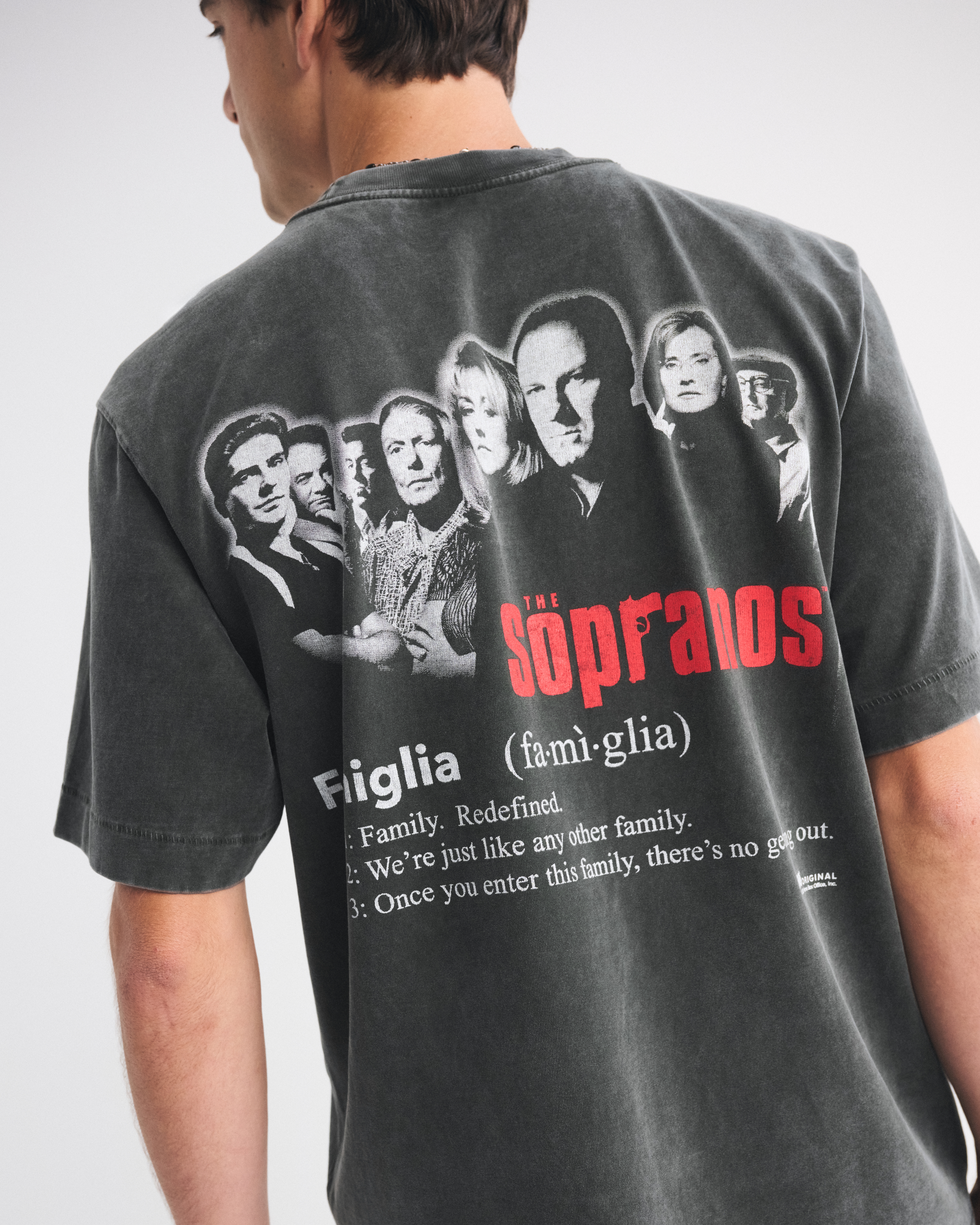 Abercrombie & Fitch Premium Heavyweight The Sopranos Tee In Black