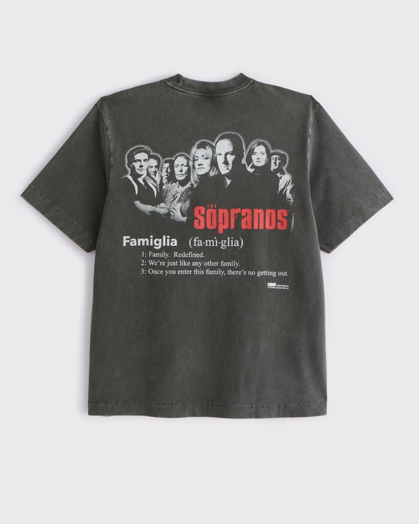 Premium Heavyweight The Sopranos Tee, Black Wash view 1