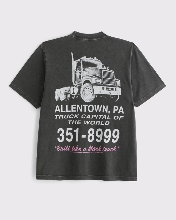Mack Trucks Vintage-Inspired Graphic Tee, Black view 1