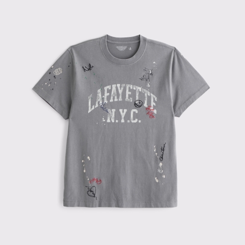 Мужские футболки Abercrombie & Fitch Premium Heavyweight 2.0 NYC Graphic Tee