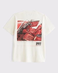 T-shirt met Austin-Healey-print