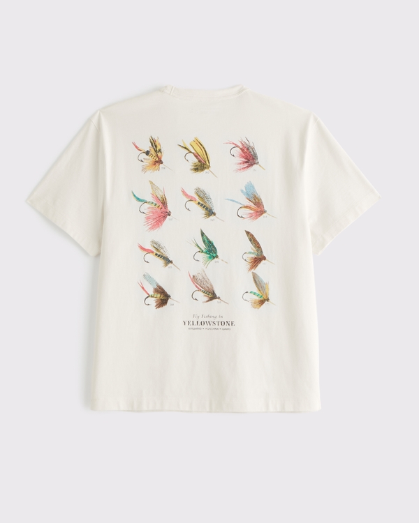 Fishing Classic Polished Graphic Tee, Cream view 2