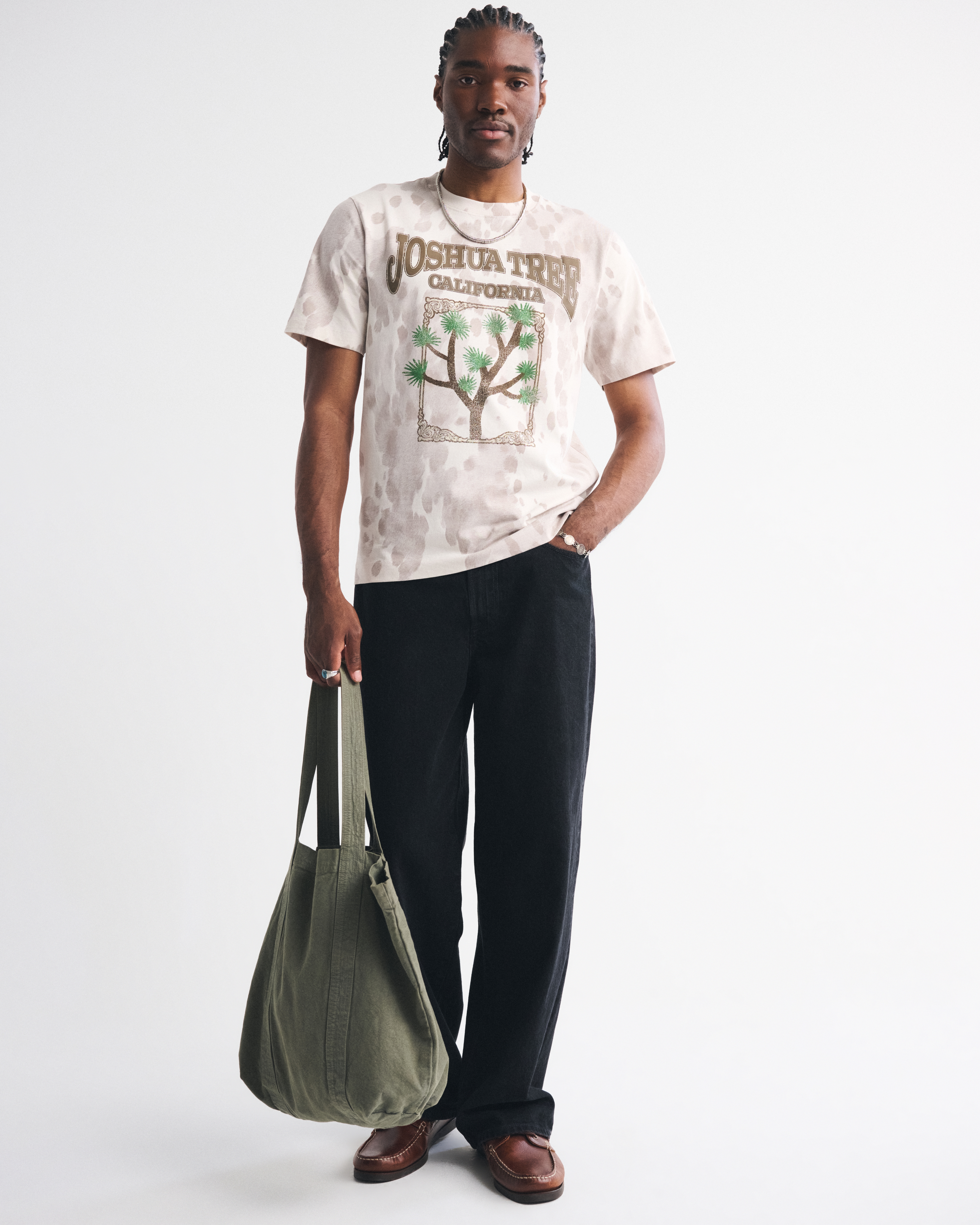 Мужские футболки Abercrombie & Fitch Joshua Tree Classic Polished Graphic Tee — фото 3