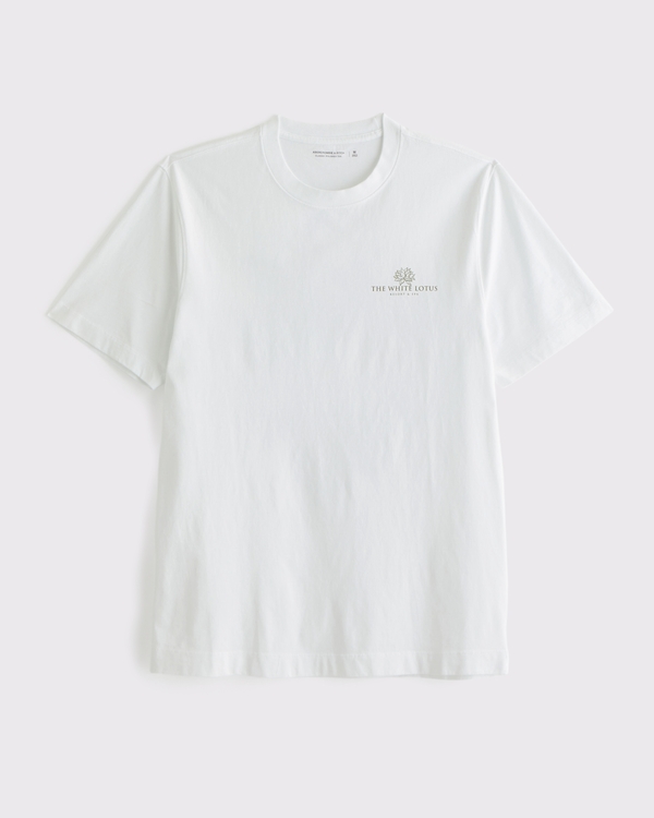 The White Lotus Classic Polished Graphic Tee, White view 2