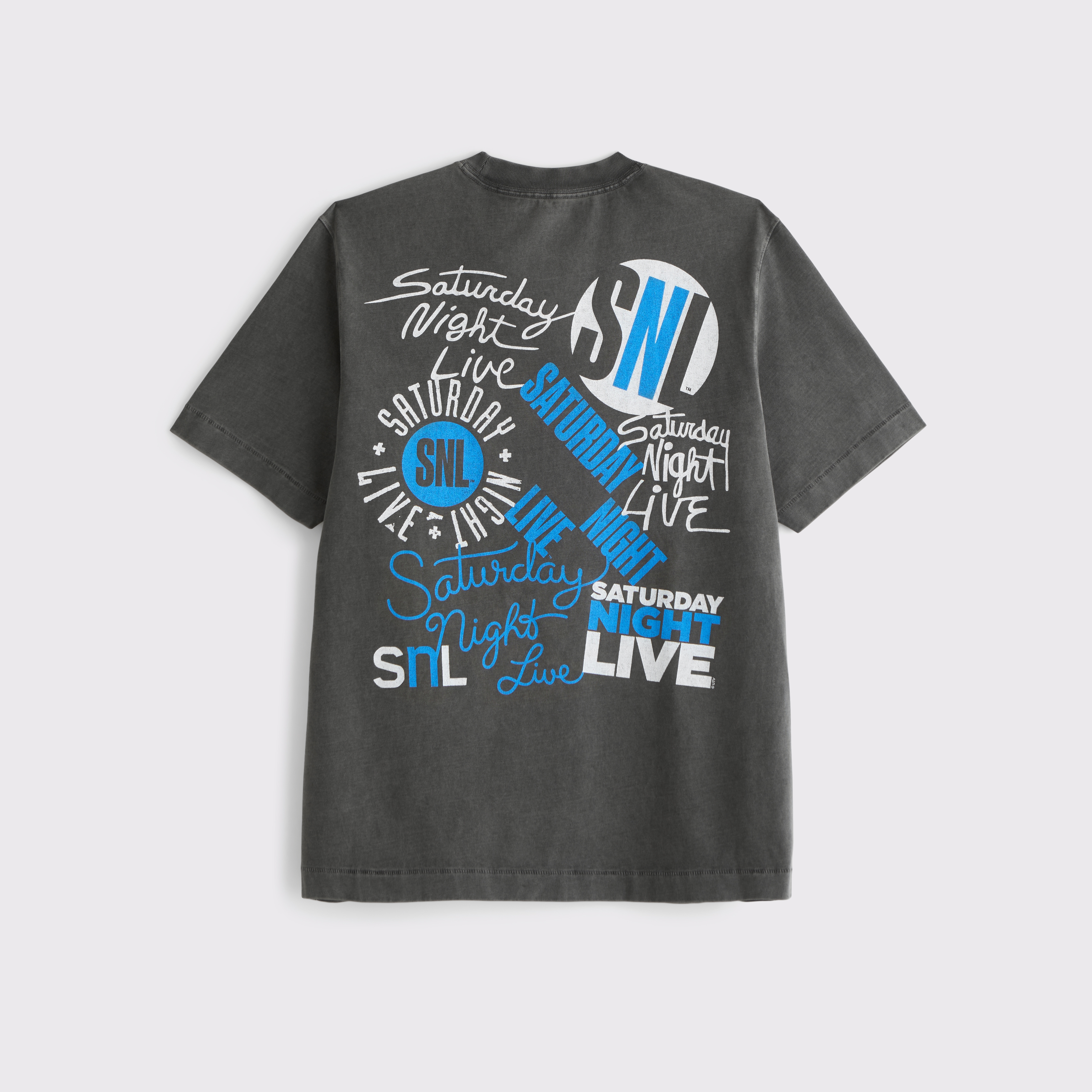 Abercrombie & Fitch Premium Heavyweight 2.0 Snl Graphic Tee In Black