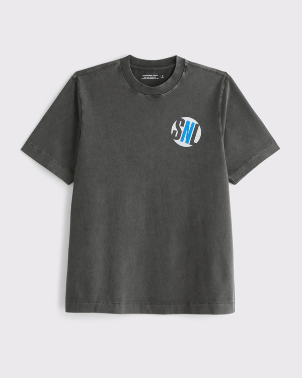Premium Heavyweight 2.0 SNL Graphic Tee, Black view 2
