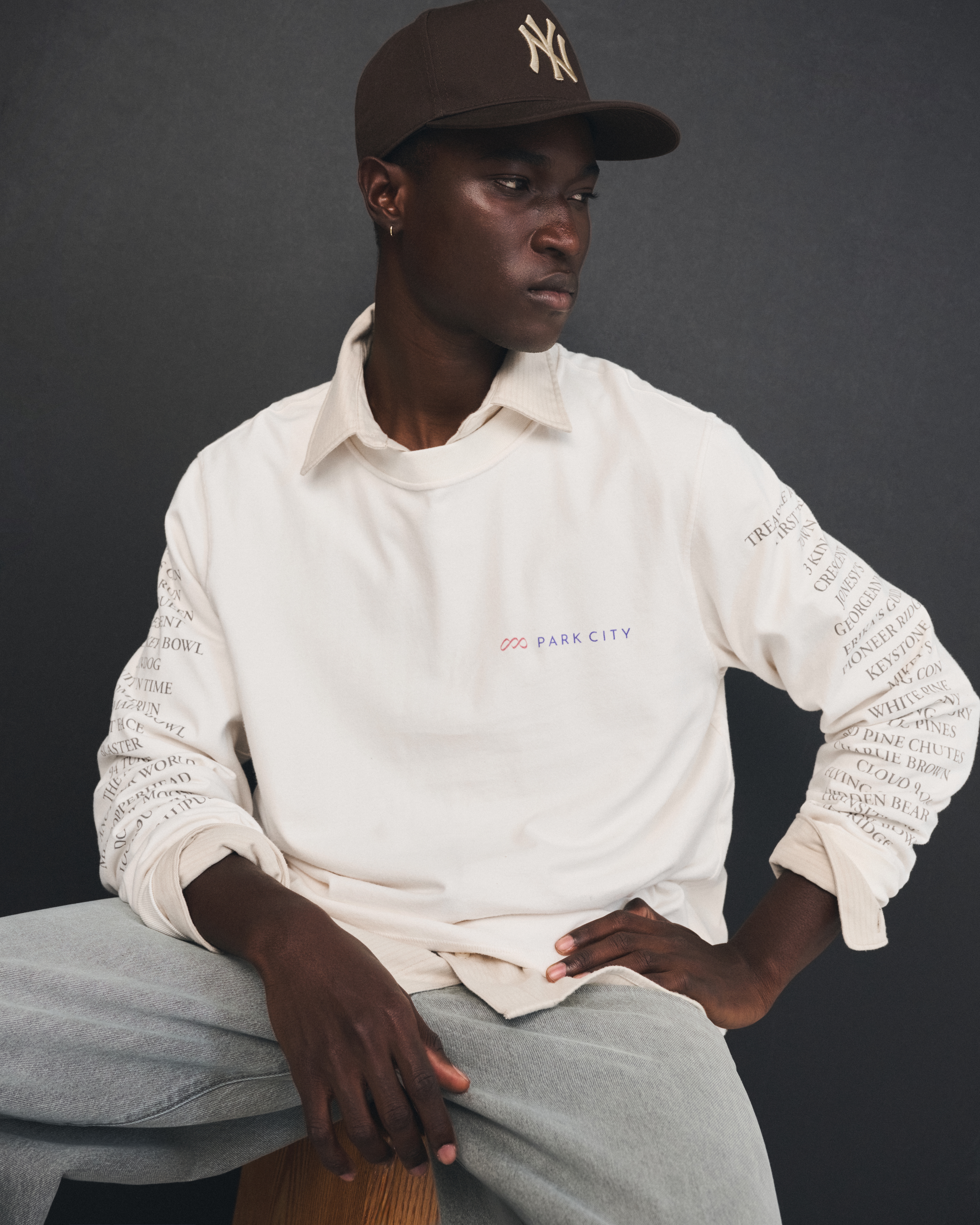 Abercrombie & Fitch Long-sleeve Premium Heavyweight 2.0 Park City Graphic Tee In White