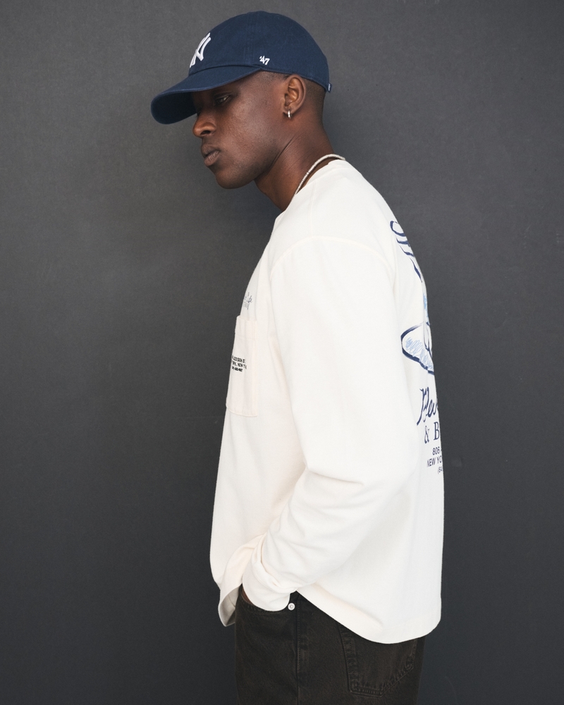 Long-Sleeve Premium Heavyweight 2.0 Cafe Graphic Tee