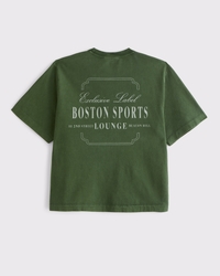Premium Heavyweight Cropped Graphic Tee
