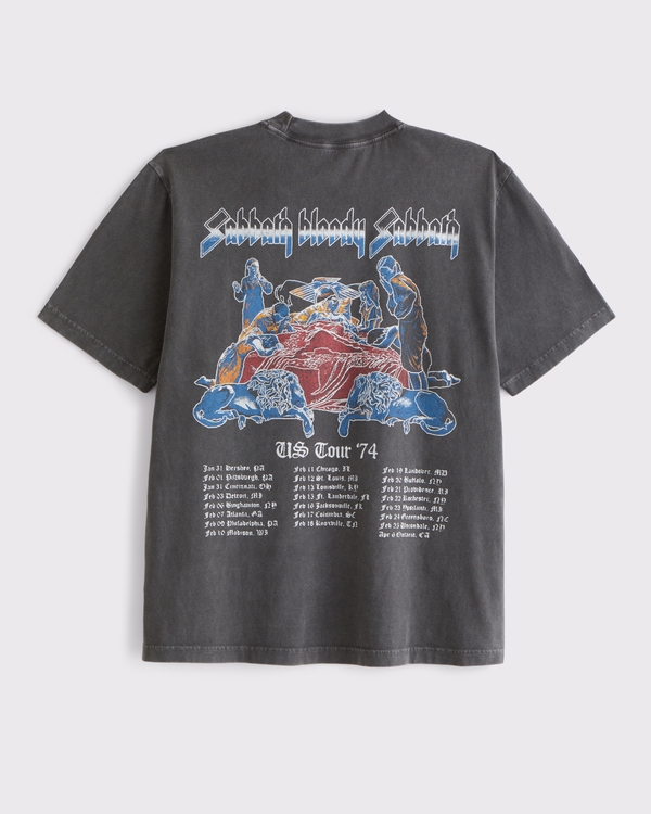 Men's Black Sabbath Vintage-Inspired Graphic Tee | Men's Clearance