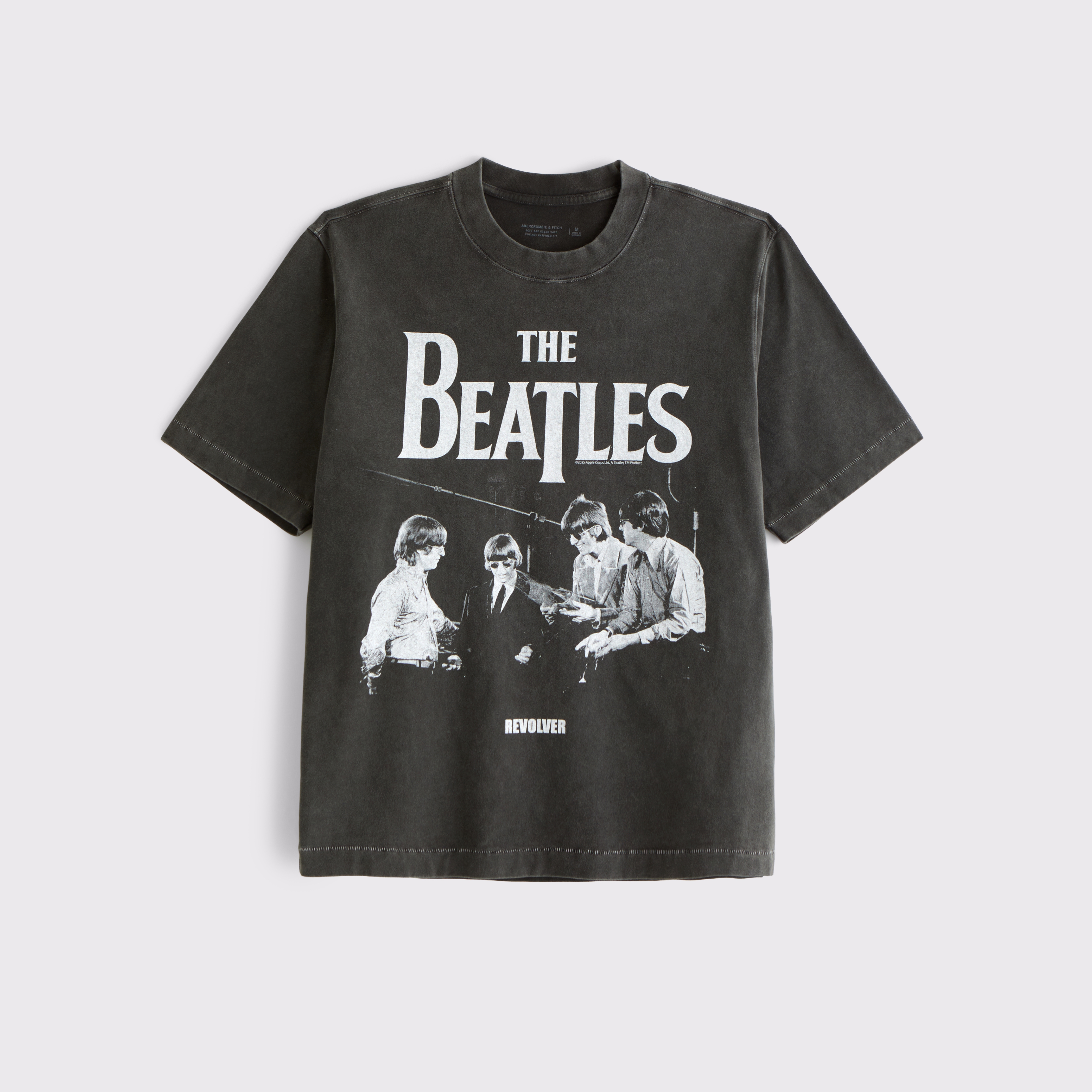 Abercrombie & Fitch Premium Heavyweight 2.0 The Beatles Graphic Tee In Black