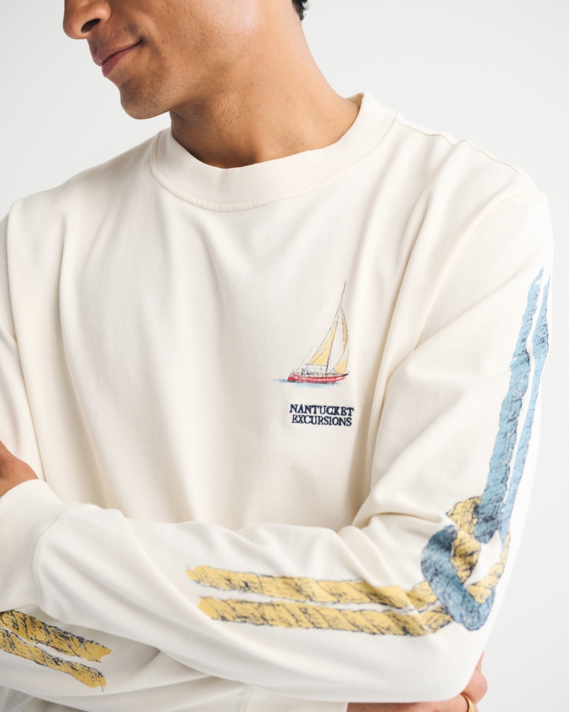 Long-Sleeve Premium Heavyweight 2.0 Nantucket Graphic Tee