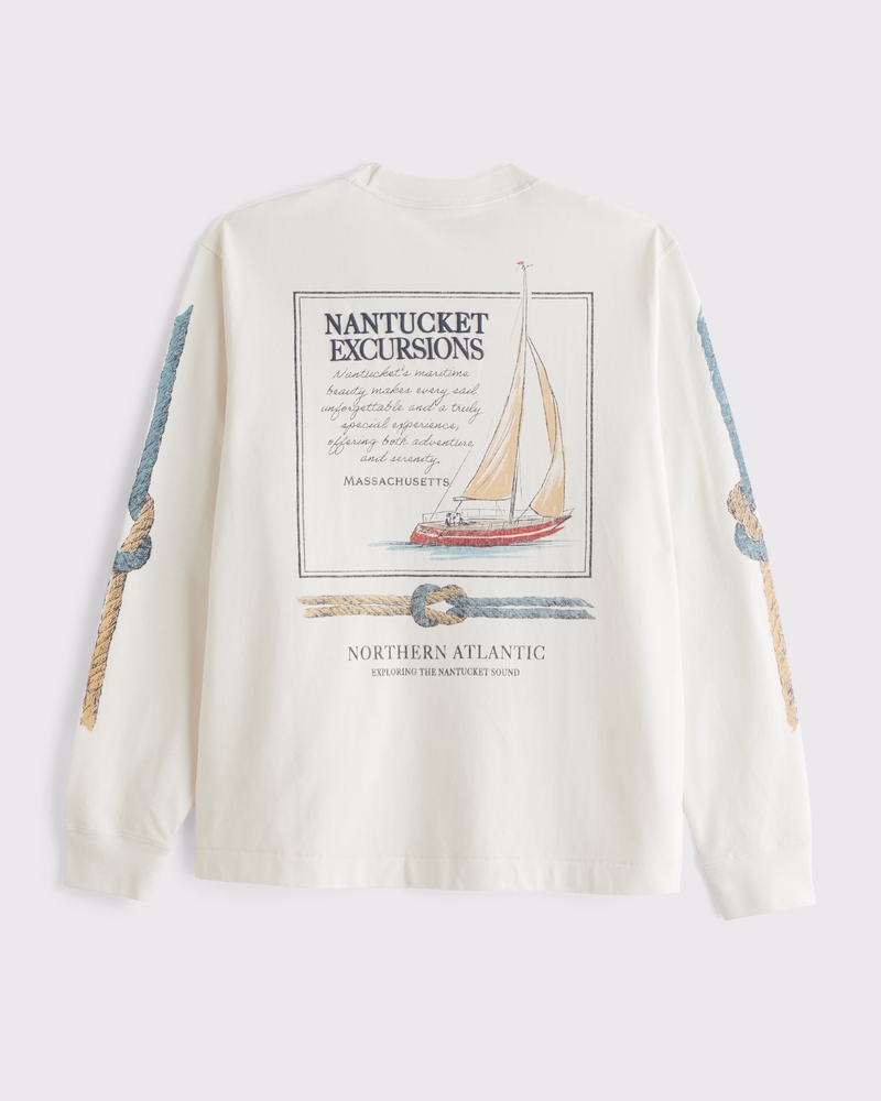 Long-Sleeve Premium Heavyweight 2.0 Nantucket Graphic Tee