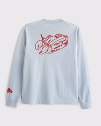 Sea Fade Long-Sleeve Premium Heavyweight 2.0 Lobster Roll Graphic Tee