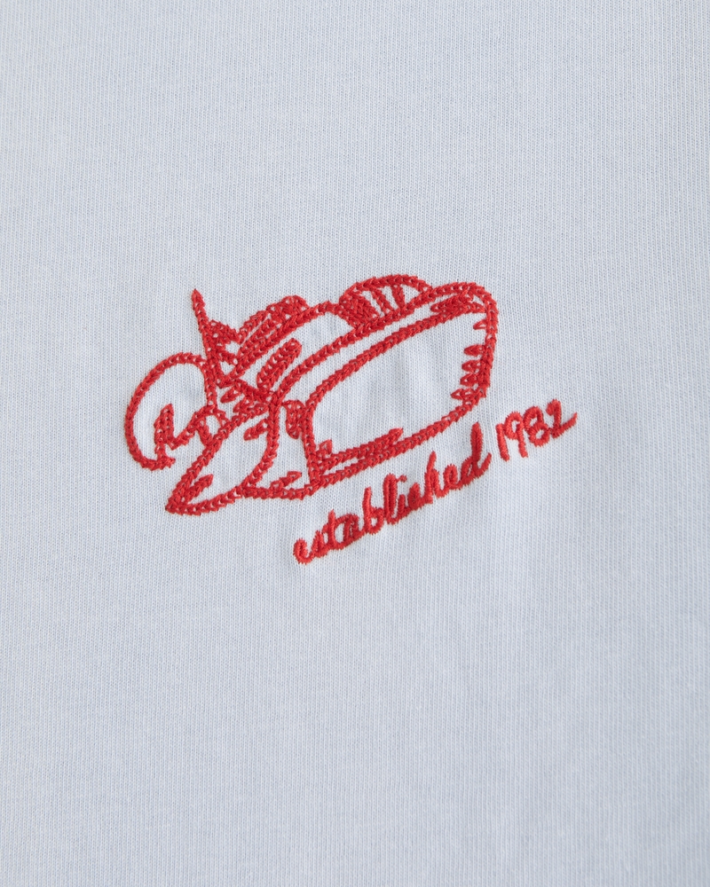 Sea Fade Long-Sleeve Premium Heavyweight 2.0 Lobster Roll Graphic Tee