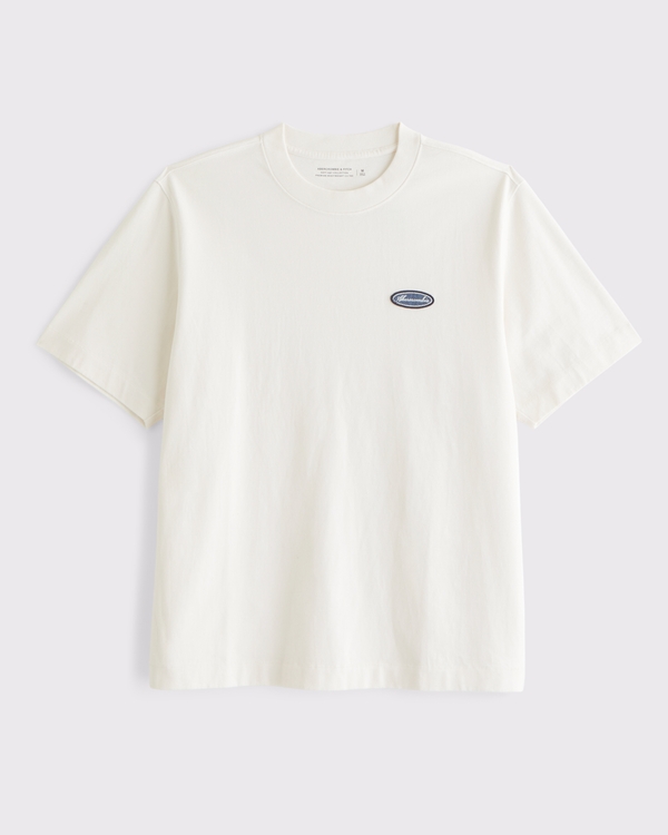 Premium Heavyweight 2.0 Logo Tee, Cream view 1