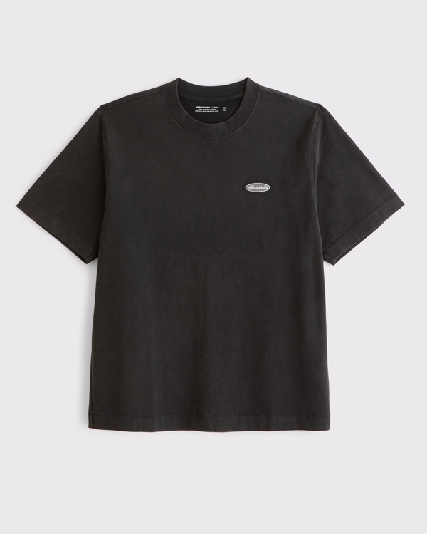 Premium Heavyweight 2.0 Logo Tee, Black Wash view 1