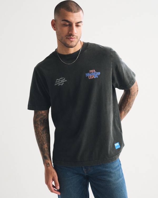 FIFA Vintage-Inspired Graphic Tee, Black view 2