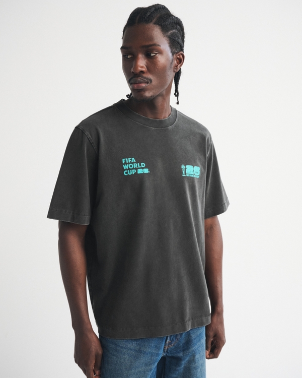 Premium Heavyweight 2.0 FIFA World Cup Graphic Tee, Black view 2