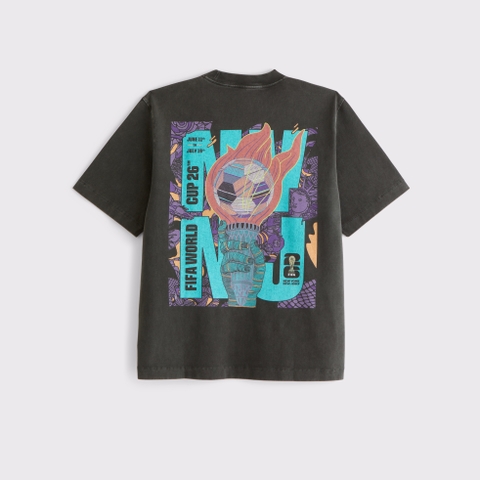 Мужские футболки Abercrombie & Fitch Premium Heavyweight 2.0 FIFA World Cup Graphic Tee