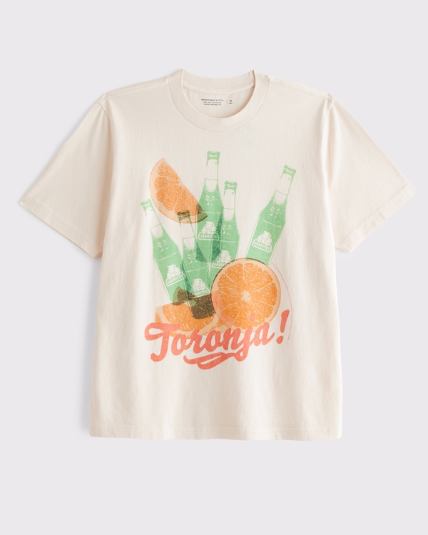Jarritos Vintage-Inspired Graphic Tee, Warm Beige view 1