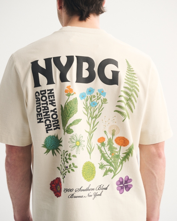 Premium Heavyweight 2.0 NY Botanical Gardens Graphic Tee, Warm Beige view 2