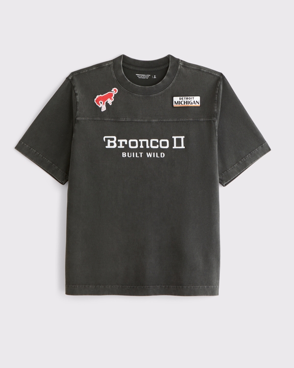 Premium Heavyweight 2.0 Bronco Graphic Tee, Black Wash view 1