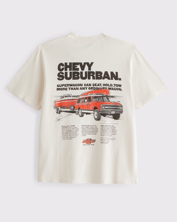 Chevy Vintage-Inspired Graphic Tee, Warm Beige view 1