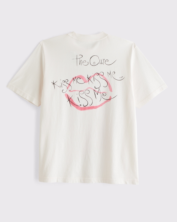 The Cure Vintage-Inspired Graphic Tee, Cream view 1