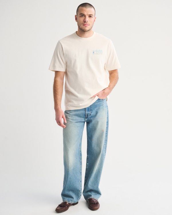 Olympics Vintage-Inspired Graphic Tee, Cream view 2