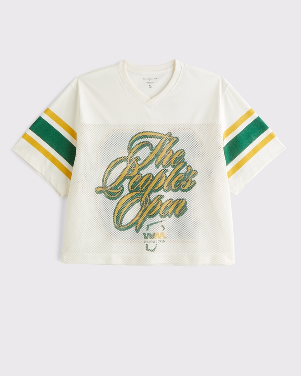 PGA WM Phoenix Open Mesh Tee, Cream view 1