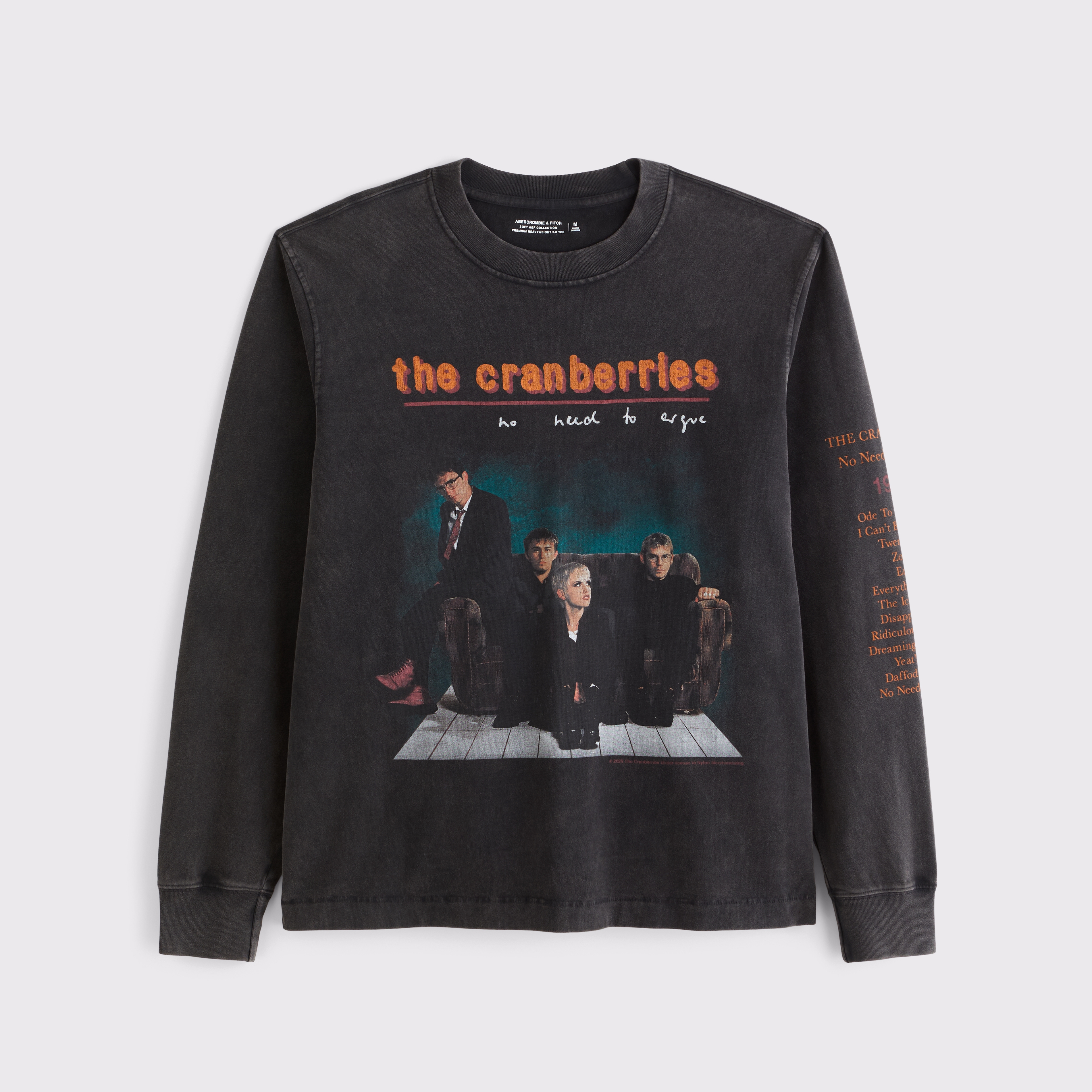 Мужская футболка Abercrombie & Fitch Harley-Davidson Long-Sleeve Premium Heavyweight 2.0 Tee, цвет: Чёрный — фото 1