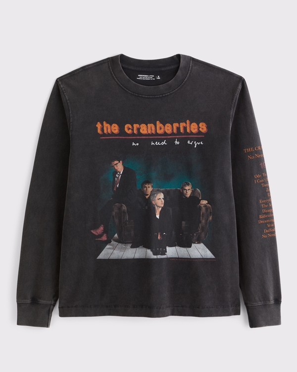 The Cranberries Long-Sleeve Premium Heavyweight 2.0 Tee, Black view 1