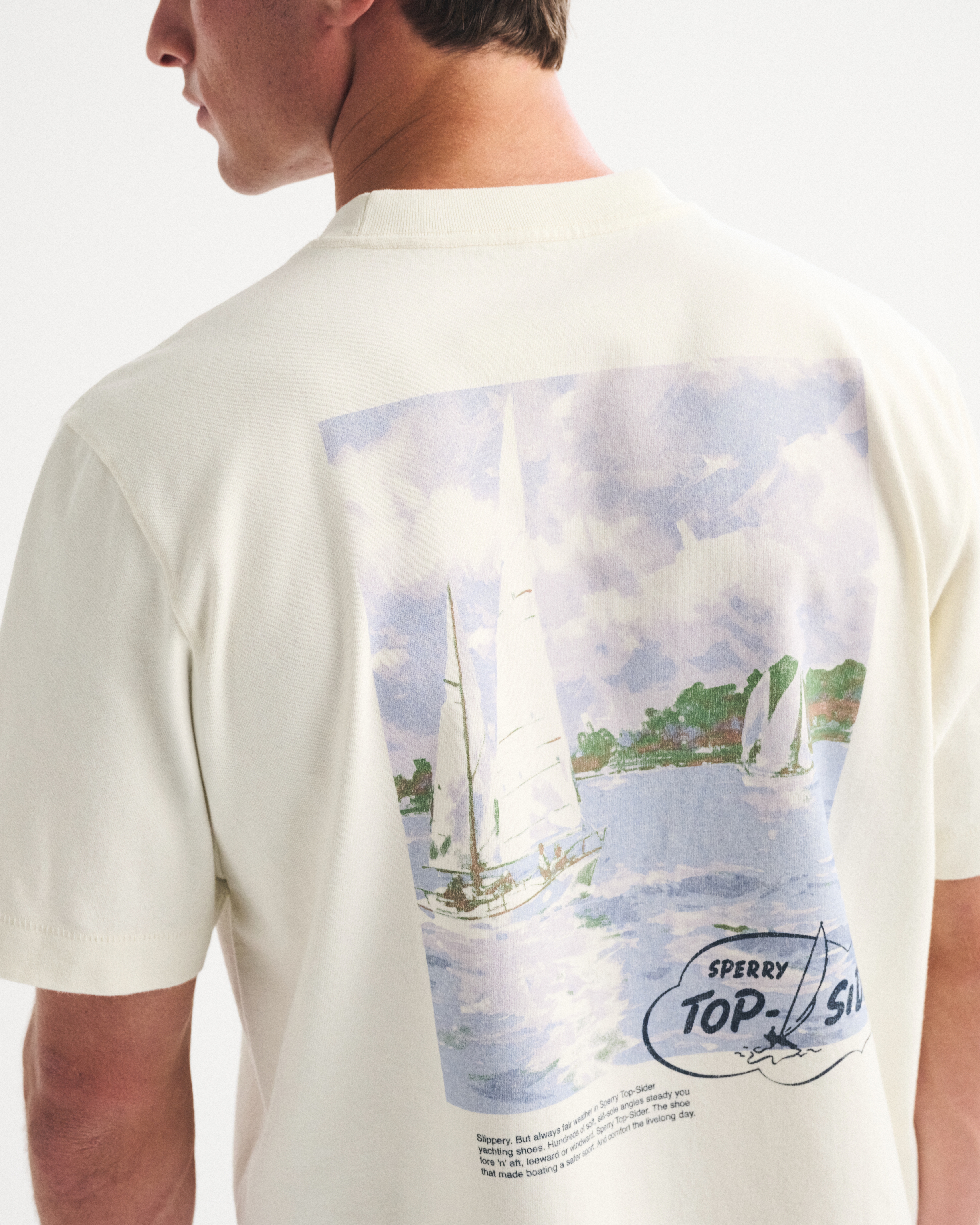 Мужские футболки Abercrombie & Fitch Sperry Long-Sleeve Premium Heavyweight 2.0 Tee — фото 2