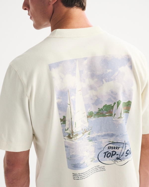 Sperry Premium Heavyweight 2.0 Tee, Cream view 1