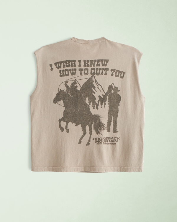 Pride Brokeback Mountain Graphic Drop Shoulder Tank view 1