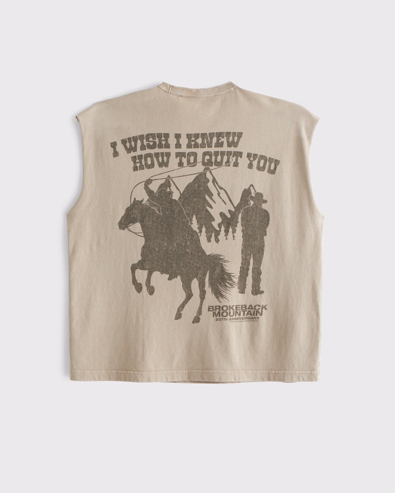 Men's Pride Brokeback Mountain Graphic Drop Shoulder Tank | Men's