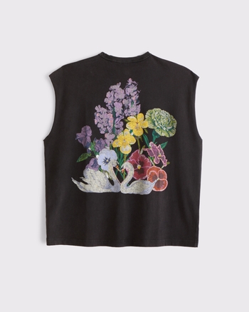 Pride Floral Graphic Drop Shoulder Tank from Abercrombie & Fitch - $45