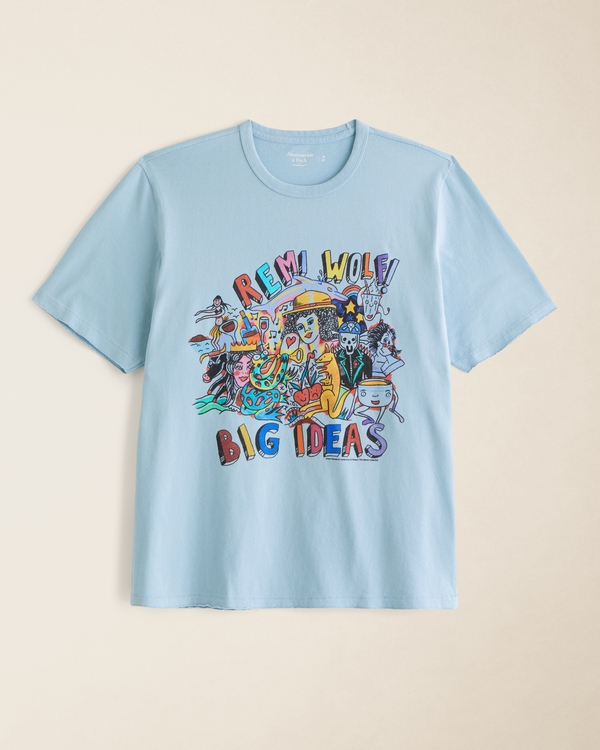 Pride Remi Wolf Graphic Tee, Light Blue view 1