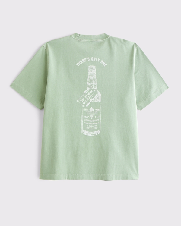 Pimm's Graphic Premium Heavyweight 2.0 Tee, Light Green view 1