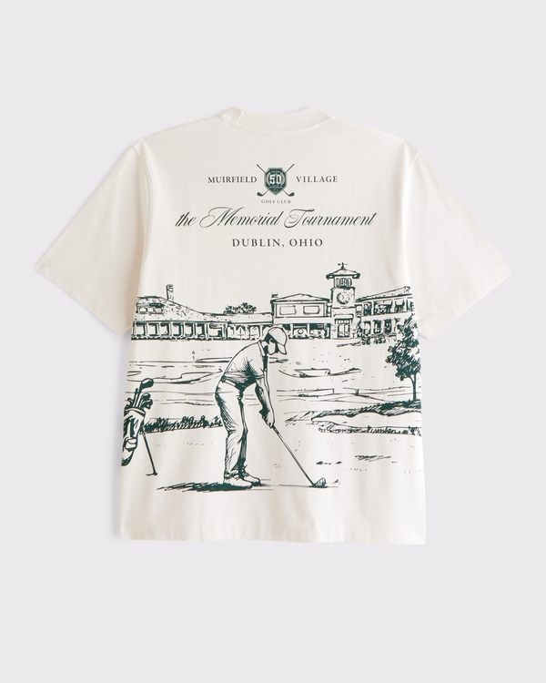Memorial Tournament Graphic Premium Heavyweight 2.0 Tee, Cream view 1