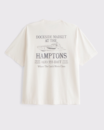 Hamptons Graphic Premium Heavyweight 2.0 Tee from Abercrombie & Fitch - $45