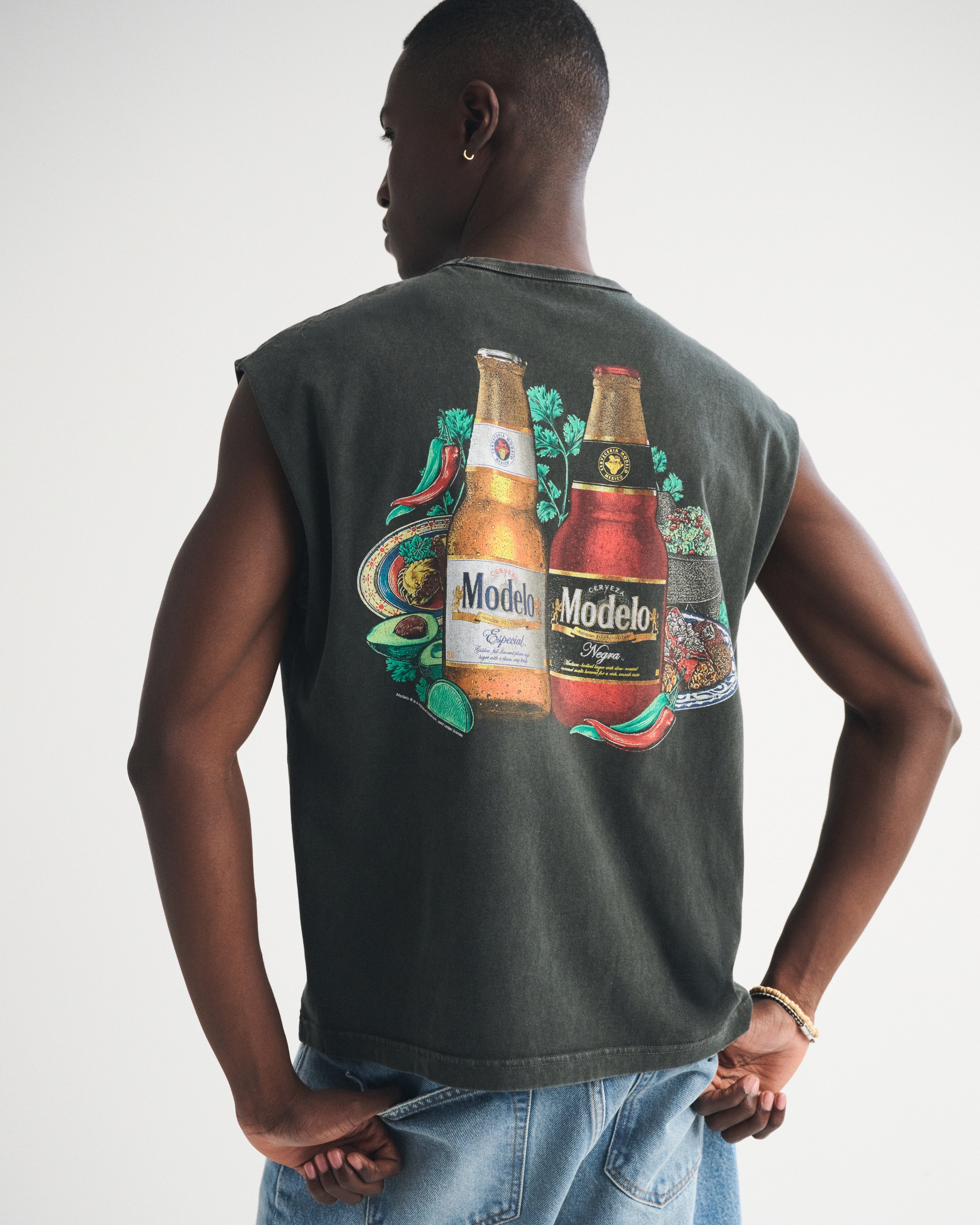 Мужские топы Abercrombie & Fitch Modelo Graphic Drop-Shoulder Tank — фото 3