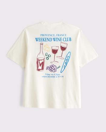 France Vintage-Inspired Graphic Logo Tee from Abercrombie & Fitch - $40