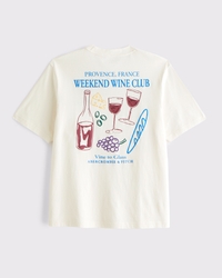 France Vintage-Inspired Graphic Logo Tee