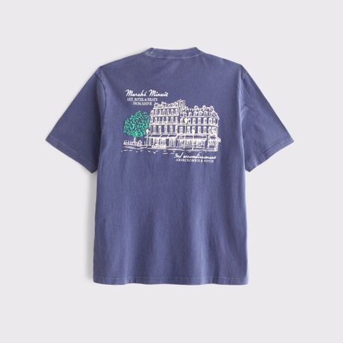 Мужские футболки Abercrombie & Fitch Cinque Terre Vintage-Inspired Graphic Logo Tee