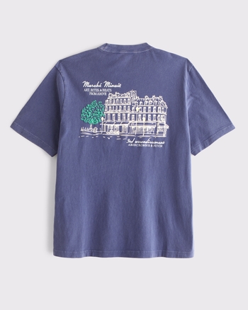 Paris Vintage-Inspired Graphic Logo Tee from Abercrombie & Fitch - $40