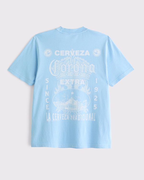 Corona Graphic Tee, Light Blue view 1