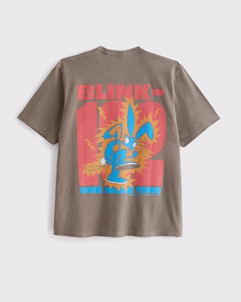 Blink-182 Vintage-Inspired Worn-In Graphic Tee from Abercrombie & Fitch - $45